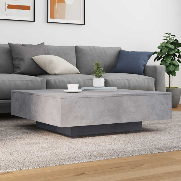 Betongrauer Couchtisch 100x100 cm