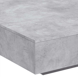 Betongrauer Couchtisch 100x100 cm