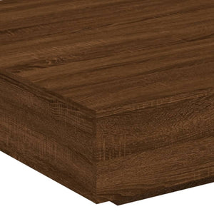 Couchtisch Braun Eichenoptik 100x100 cm