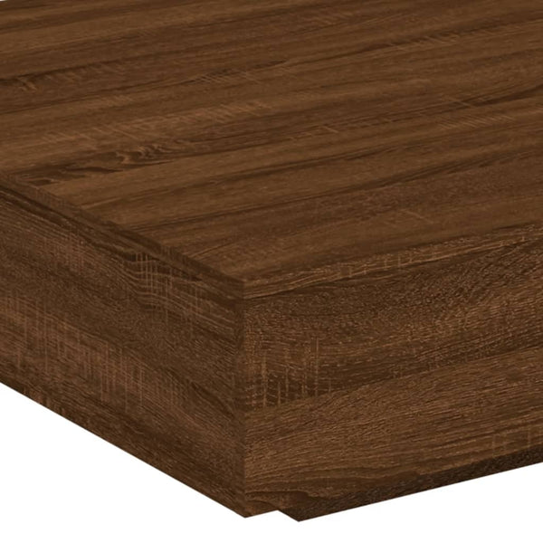 Couchtisch Braun Eichenoptik 100x100 cm