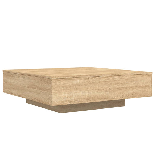 LED Couchtisch Sonoma-Eiche 100x100 cm
