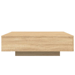 LED Couchtisch Sonoma-Eiche 100x100 cm