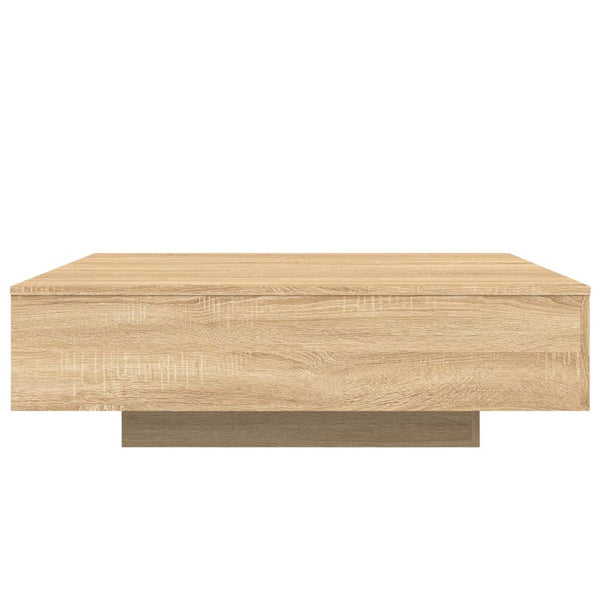 LED Couchtisch Sonoma-Eiche 100x100 cm