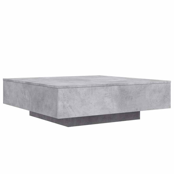 Betongrauer Couchtisch mit LED-Beleuchtung
