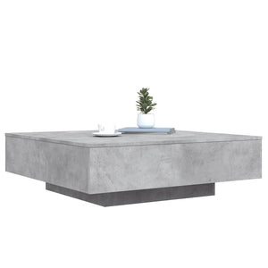 Betongrauer Couchtisch mit LED-Beleuchtung