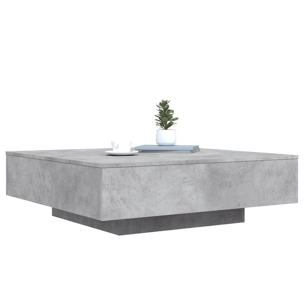 Betongrauer Couchtisch mit LED-Beleuchtung