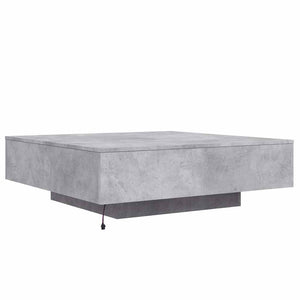 Betongrauer Couchtisch mit LED-Beleuchtung