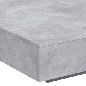 Betongrauer Couchtisch mit LED-Beleuchtung