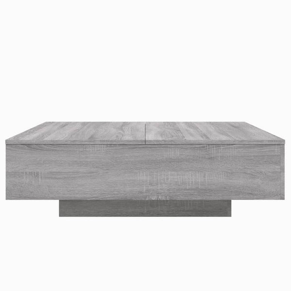 Couchtisch mit LED Grau Sonoma 100x100 cm