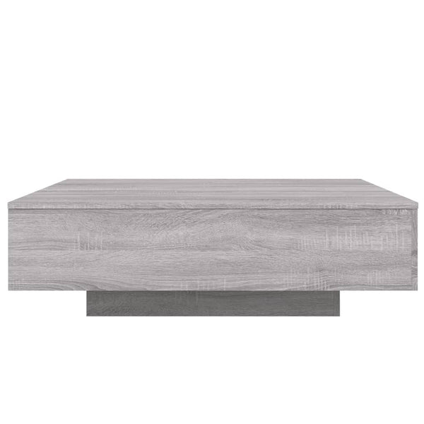 Couchtisch mit LED Grau Sonoma 100x100 cm