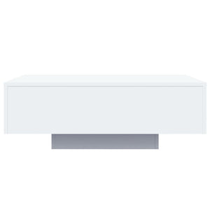 LED Couchtisch Weiß 85x55 cm