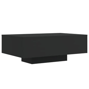 Couchtisch mit LED Schwarz 85x55 cm