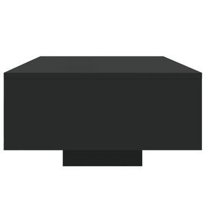 Couchtisch mit LED Schwarz 85x55 cm