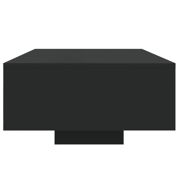 Couchtisch mit LED Schwarz 85x55 cm