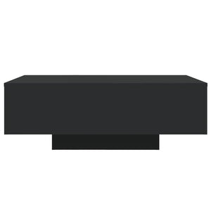Couchtisch mit LED Schwarz 85x55 cm