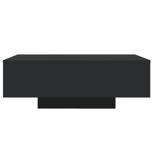 Couchtisch mit LED Schwarz 85x55 cm