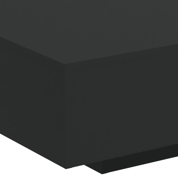 Couchtisch mit LED Schwarz 85x55 cm
