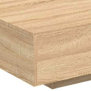 LED Couchtisch Sonoma Eiche 85x55 cm