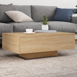 LED Couchtisch Sonoma Eiche 85x55 cm