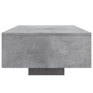 LED Couchtisch Betongrau 85x55 cm