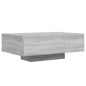 LED Couchtisch Grau Sonoma 85x55 cm