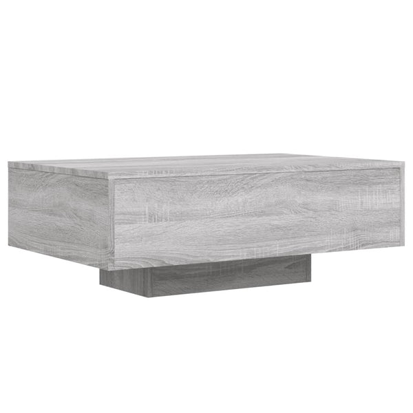 LED Couchtisch Grau Sonoma 85x55 cm