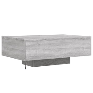 LED Couchtisch Grau Sonoma 85x55 cm