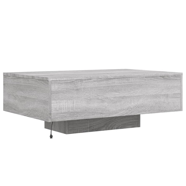 LED Couchtisch Grau Sonoma 85x55 cm