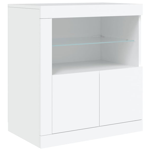 Sideboard mit LED Weiß 60,5 cm