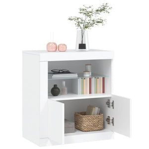 Sideboard mit LED Weiß 60,5 cm