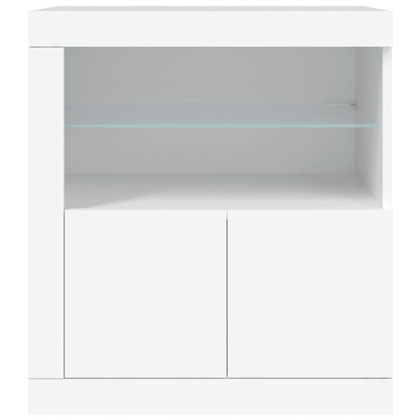 Sideboard mit LED Weiß 60,5 cm