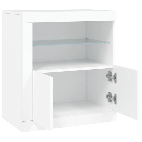 Sideboard mit LED Weiß 60,5 cm