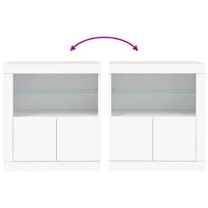 Sideboard mit LED Weiß 60,5 cm