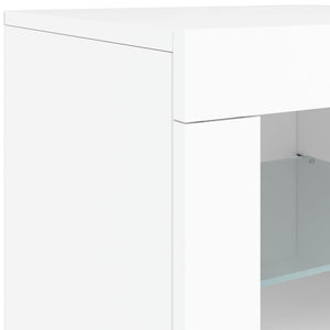 Sideboard mit LED Weiß 60,5 cm