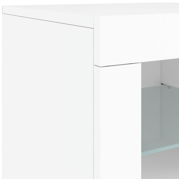 Sideboard mit LED Weiß 60,5 cm