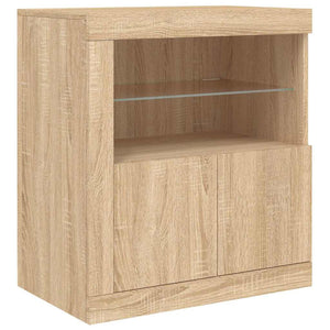 Sideboard mit LED Sonoma Eiche 60,5 cm