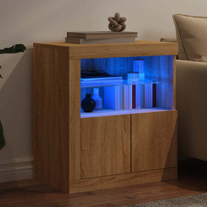 Sideboard mit LED Sonoma Eiche 60,5 cm