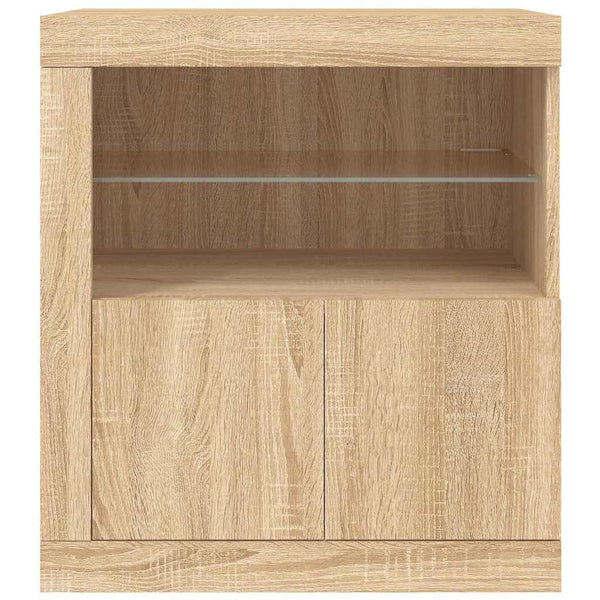 Sideboard mit LED Sonoma Eiche 60,5 cm