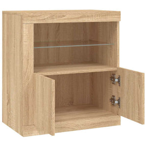 Sideboard mit LED Sonoma Eiche 60,5 cm