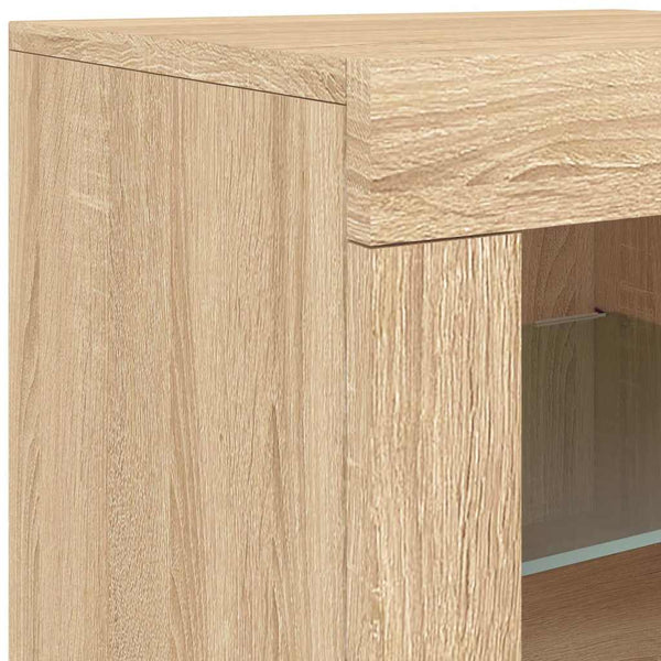 Sideboard mit LED Sonoma Eiche 60,5 cm