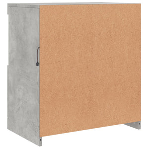 Sideboard mit LED Betongrau 60,5 cm