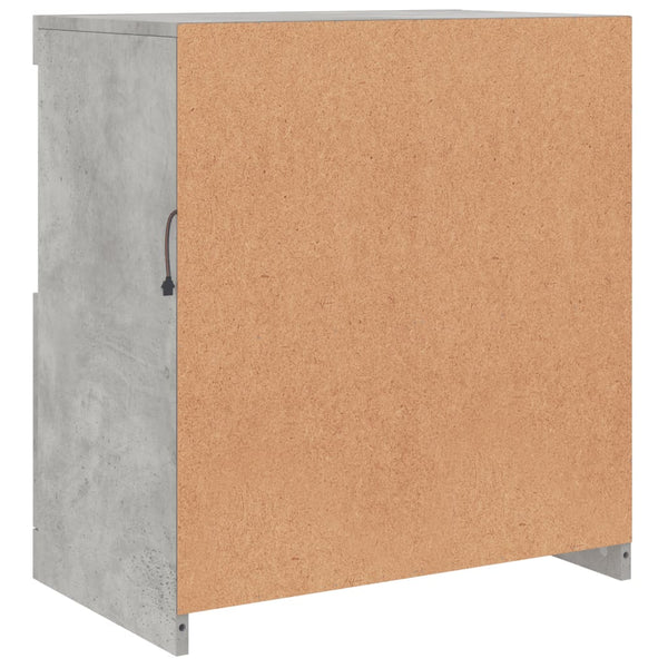 Sideboard mit LED Betongrau 60,5 cm