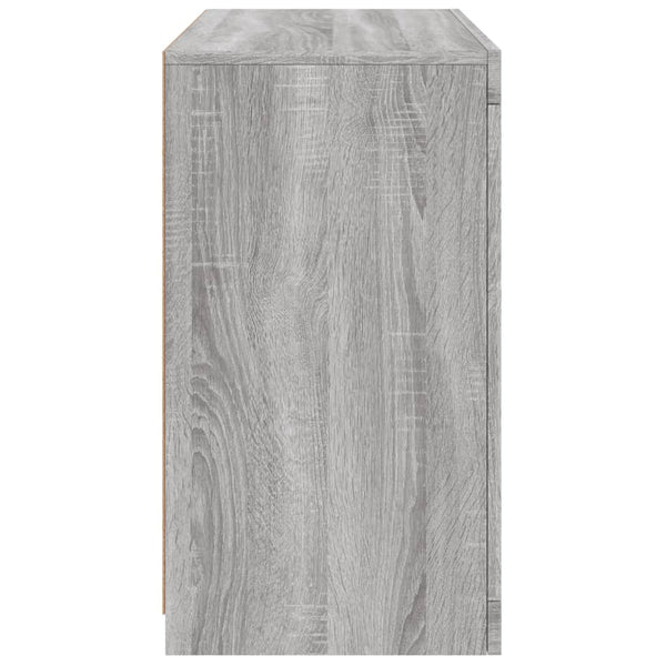 Graues Sideboard mit LED-Leuchten