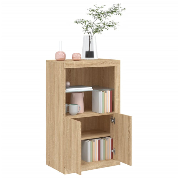 Beistellschrank Sonoma Eiche mit LED