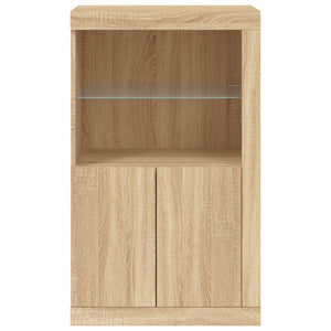 Beistellschrank Sonoma Eiche mit LED