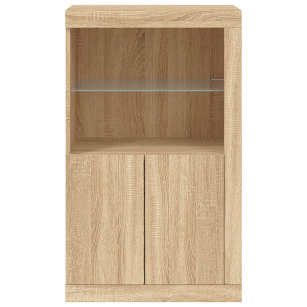 Beistellschrank Sonoma Eiche mit LED