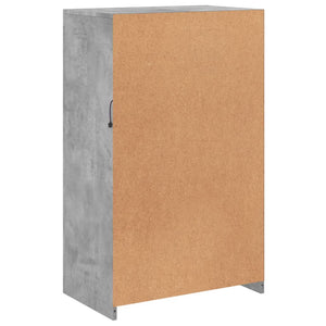 Beistellschrank mit LED Betongrau