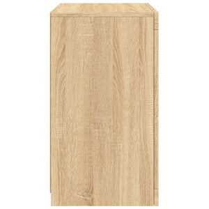 Beistellschränke mit LED Sonoma Eiche, 2er-Set