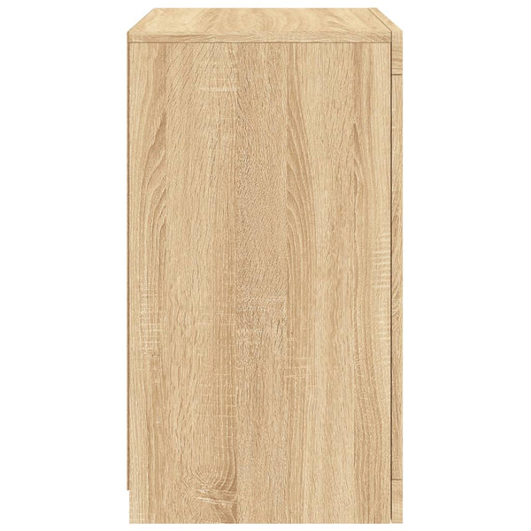 Beistellschränke mit LED Sonoma Eiche, 2er-Set
