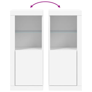 Sideboard mit LED Weiß 41x37x100 cm